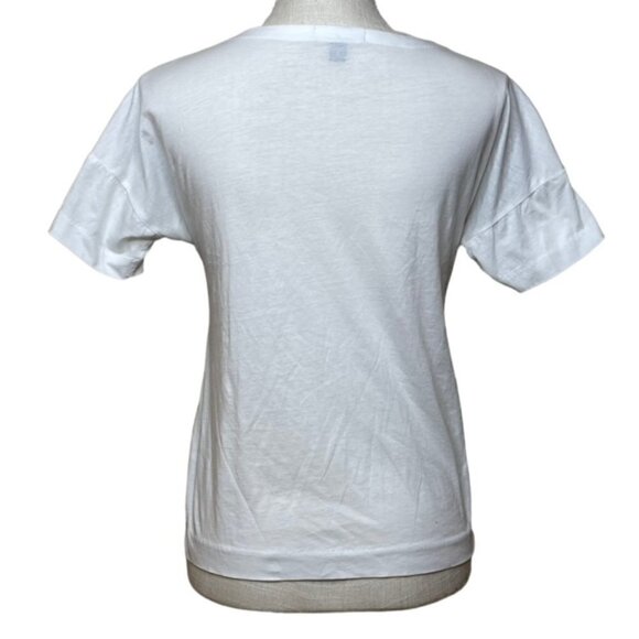 J. CREW Herringbone Print Short Sleeve Top - Size XS - Picture 3 of 8